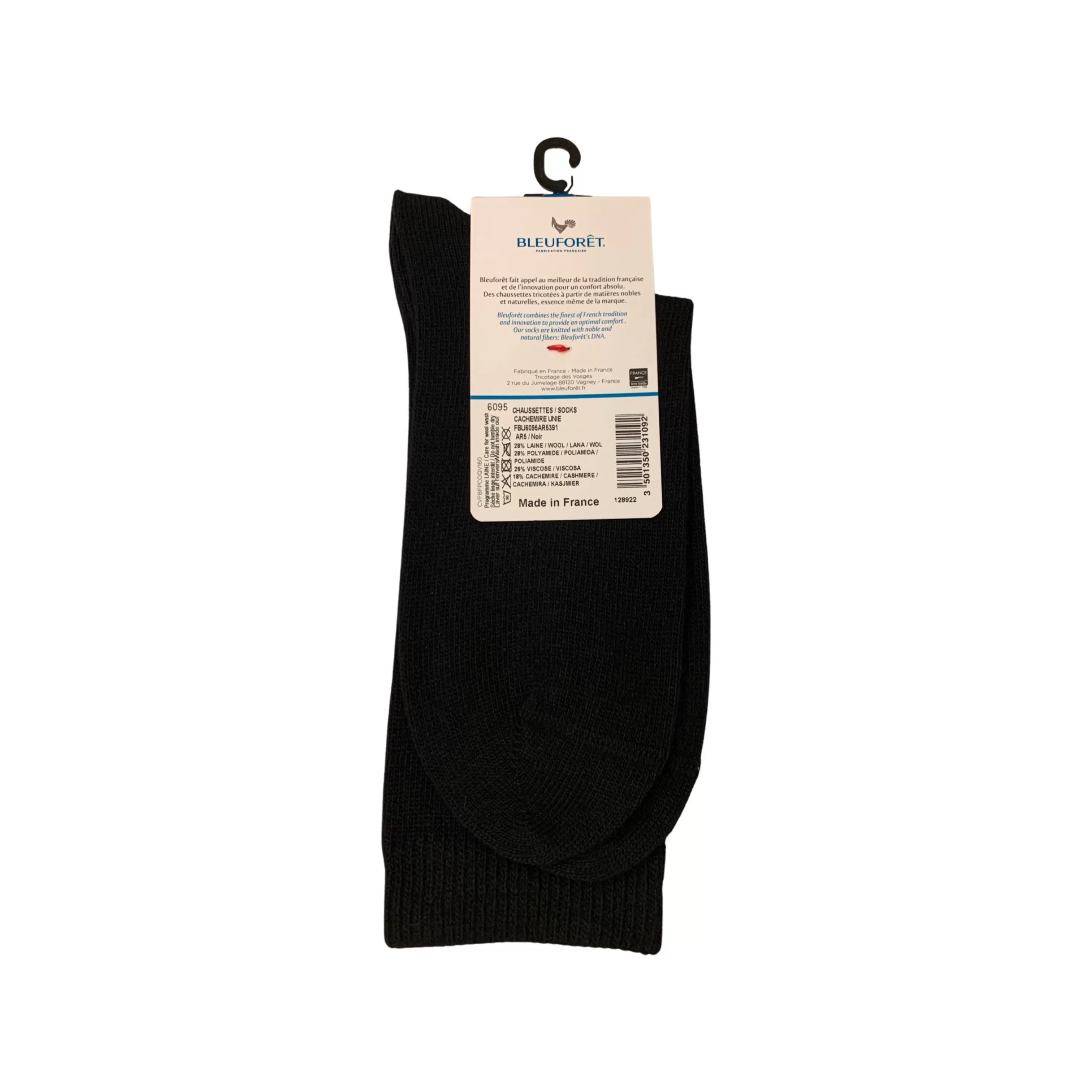 6095 Cashmere Sock Black