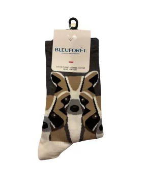 6440 Grey Raccoons Socks