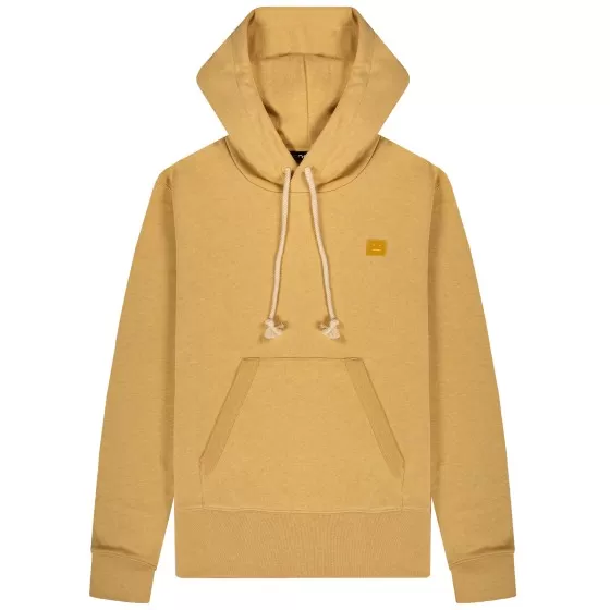 Acne Studios Face Logo Hoodie Pale Yellow Melange