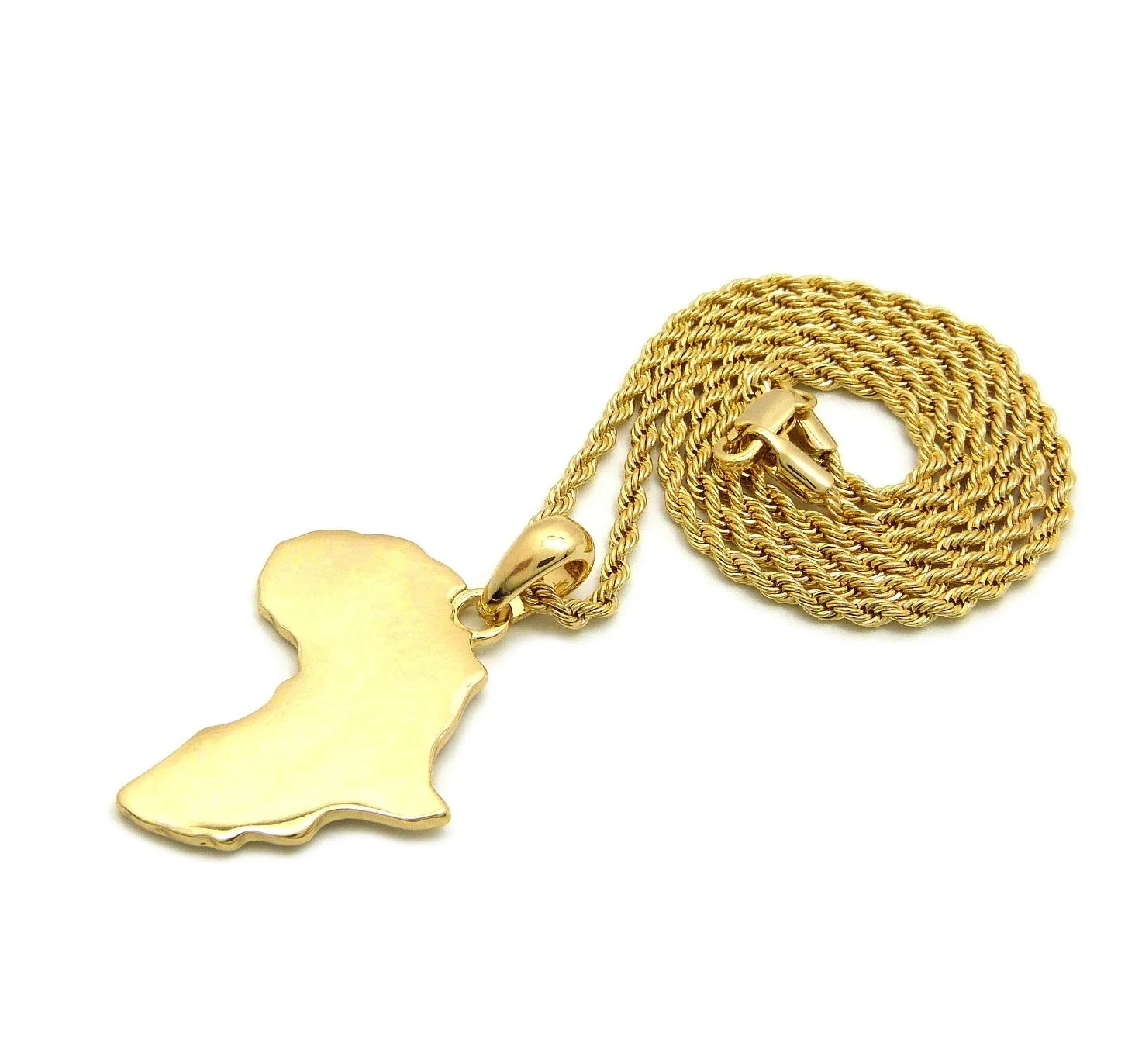 Africa Flat-Small (Gold)