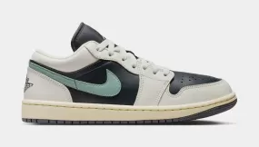 Air Jordan 1 Low Womens Lifestyle Shoes (Anthracite/Sail/Legend Sand/Jade Smoke)