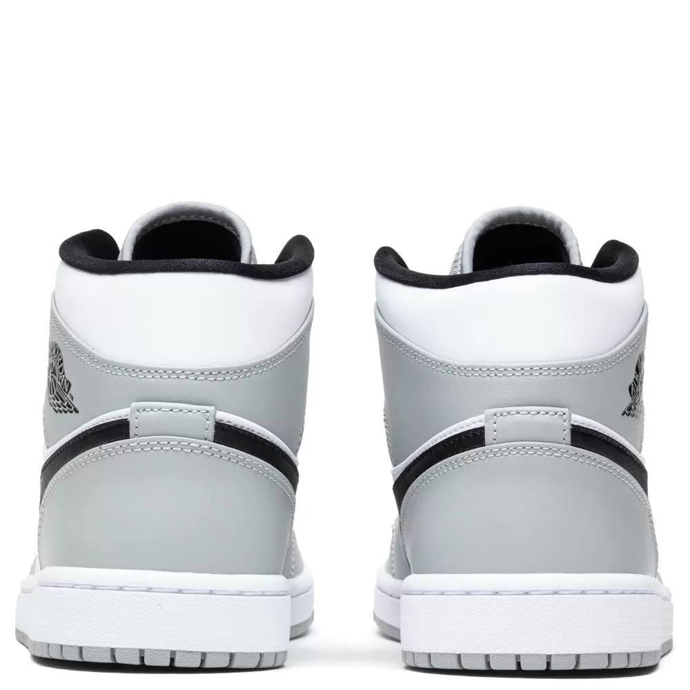 Air Jordan 1 Mid - Light Smoke Grey/Black/White