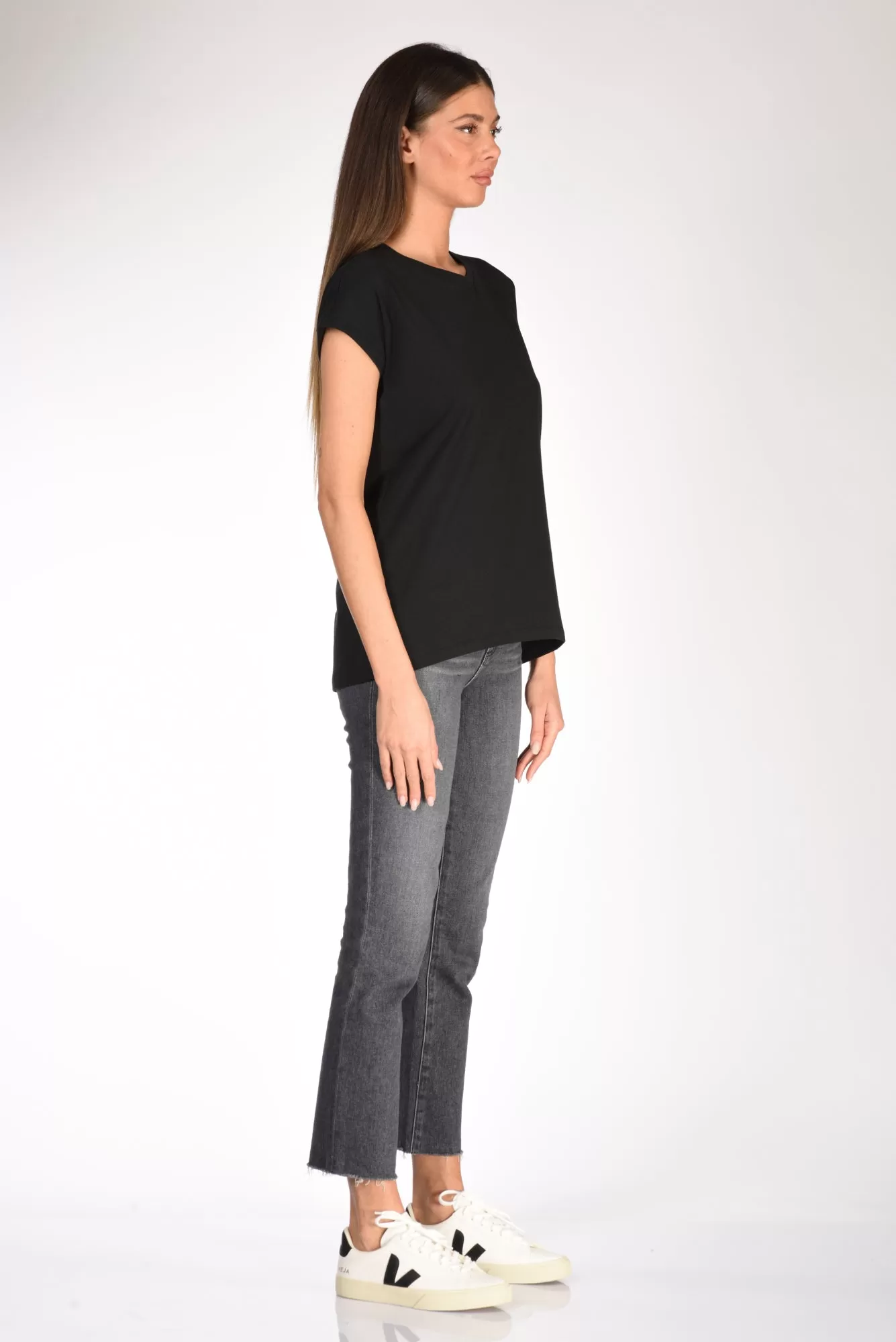 Allude Tshirt Nero Donna