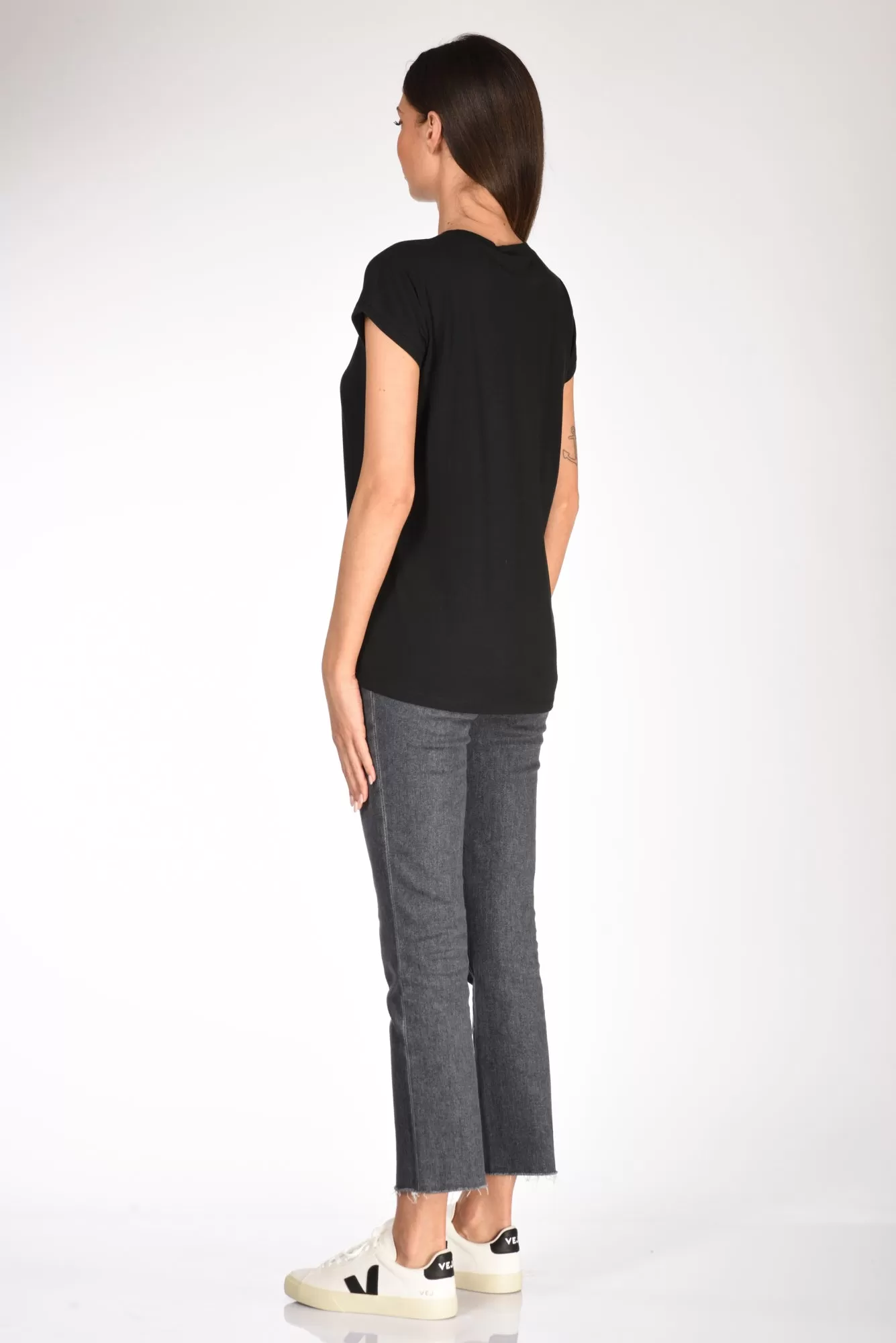 Allude Tshirt Nero Donna