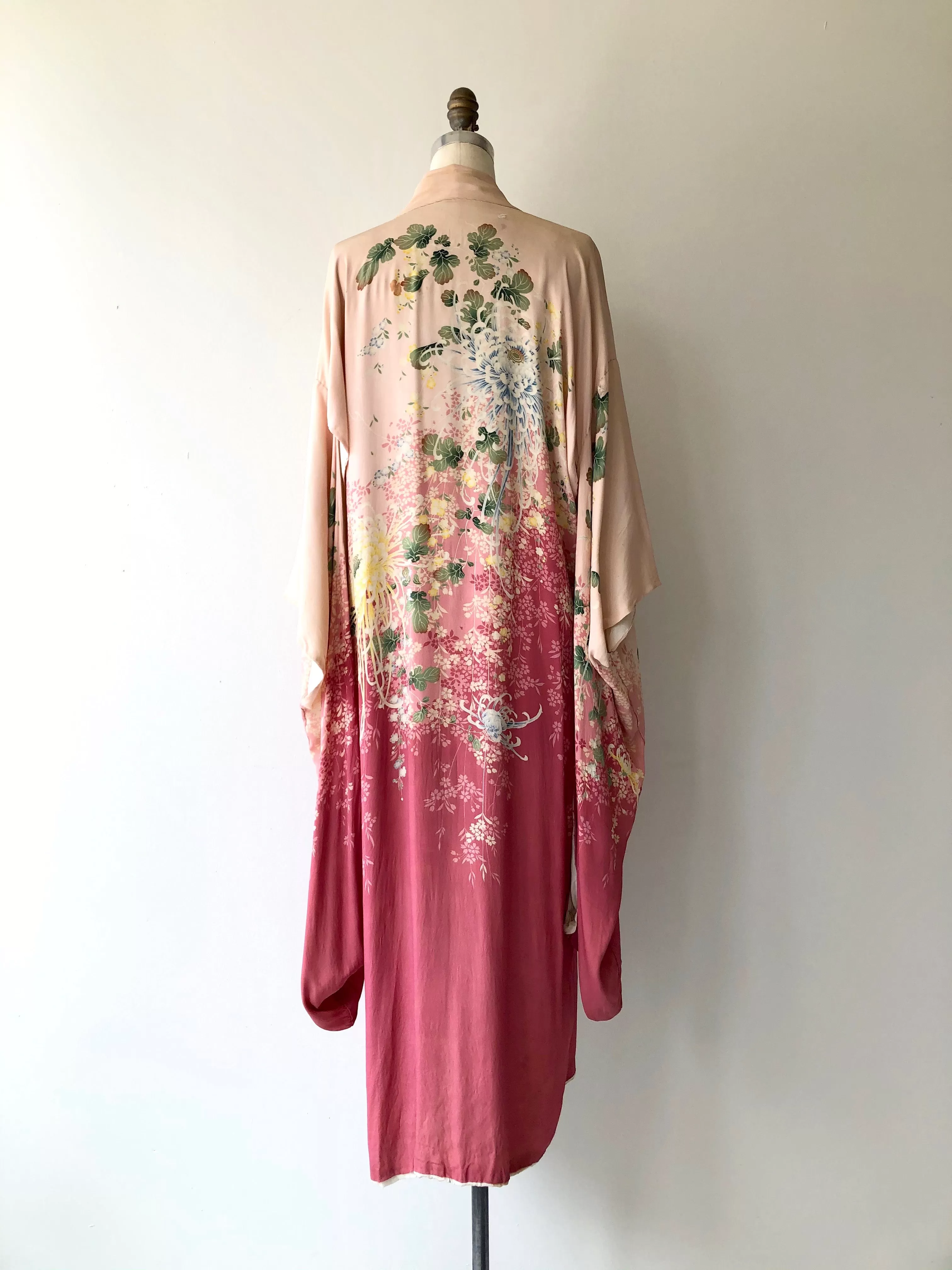 Antique 1920s Japanese silk kimono