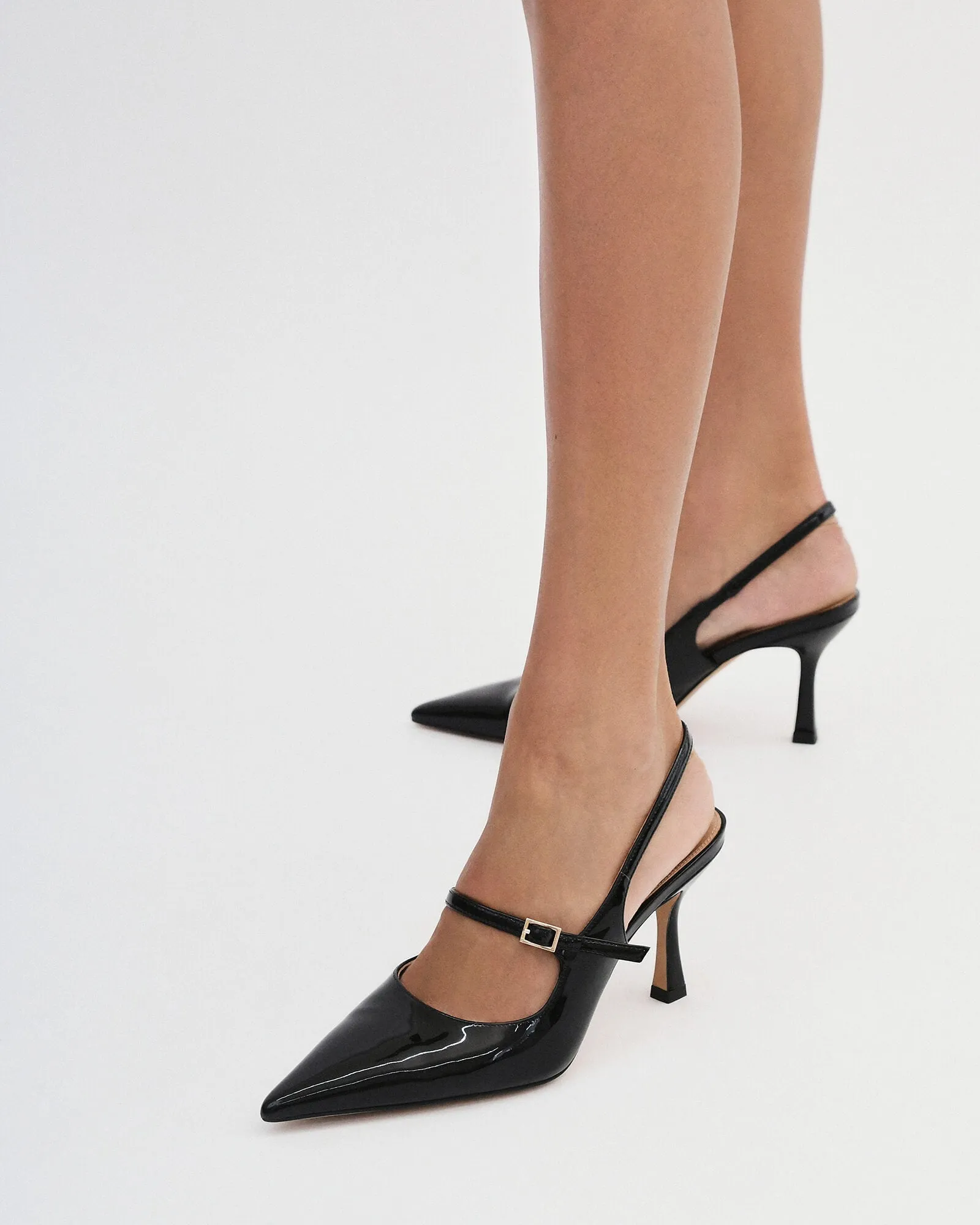 ARCHER HIGH HEELS BLACK PATENT