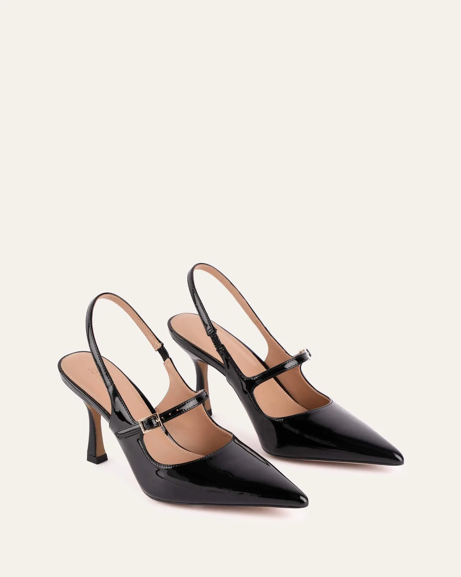 ARCHER HIGH HEELS BLACK PATENT