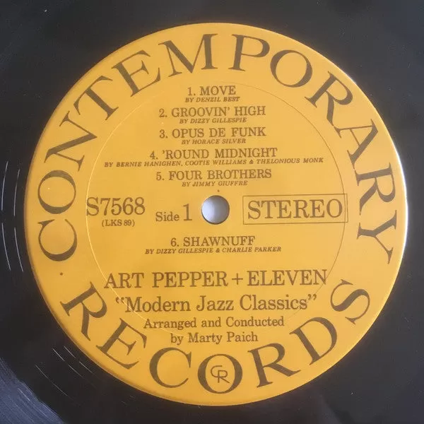 Art Pepper ~ Art Pepper + Eleven (Modern Jazz Classics)