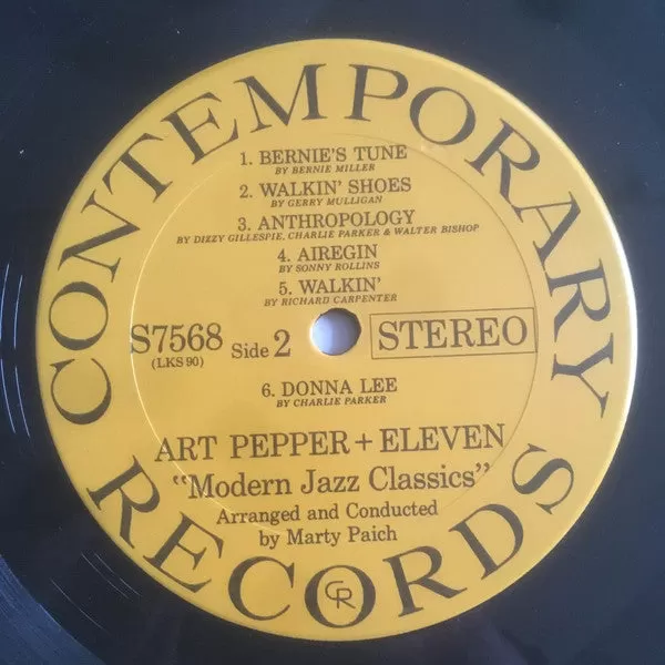 Art Pepper ~ Art Pepper + Eleven (Modern Jazz Classics)