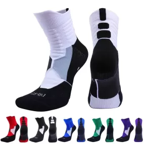 Ashore Shop Unisex Running Fitness Compression White Socks