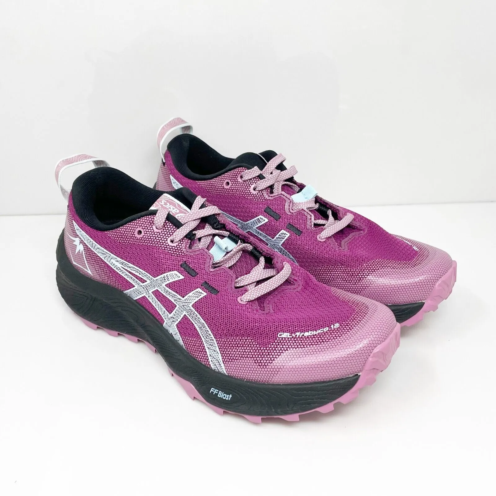 Asics Womens Gel Trabuco 12 1012B605 Purple Hiking Shoes Sneakers Size 7.5