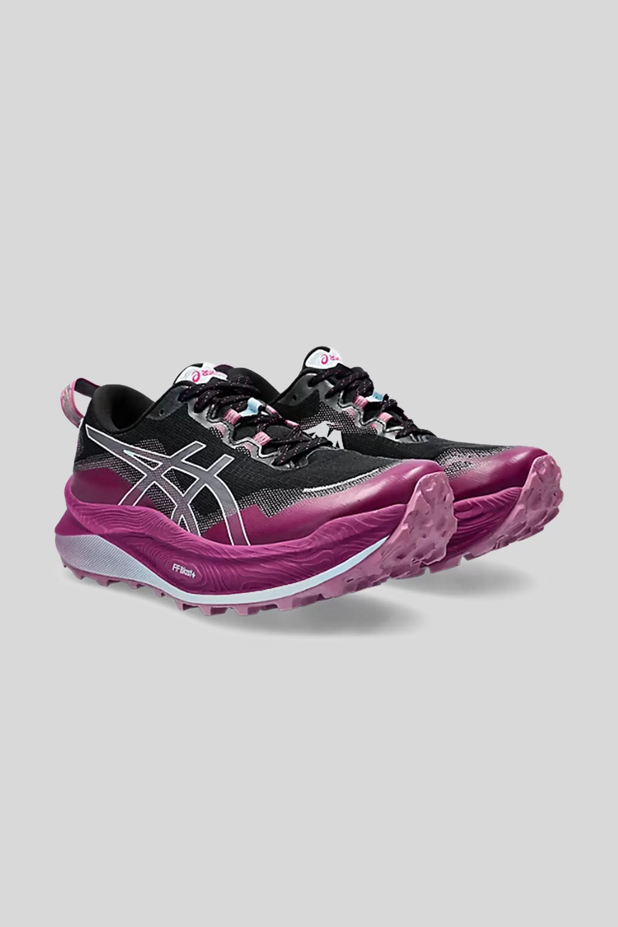 ASICS Women's Trabuco Max 3 Sneaker in Black/Light Blue