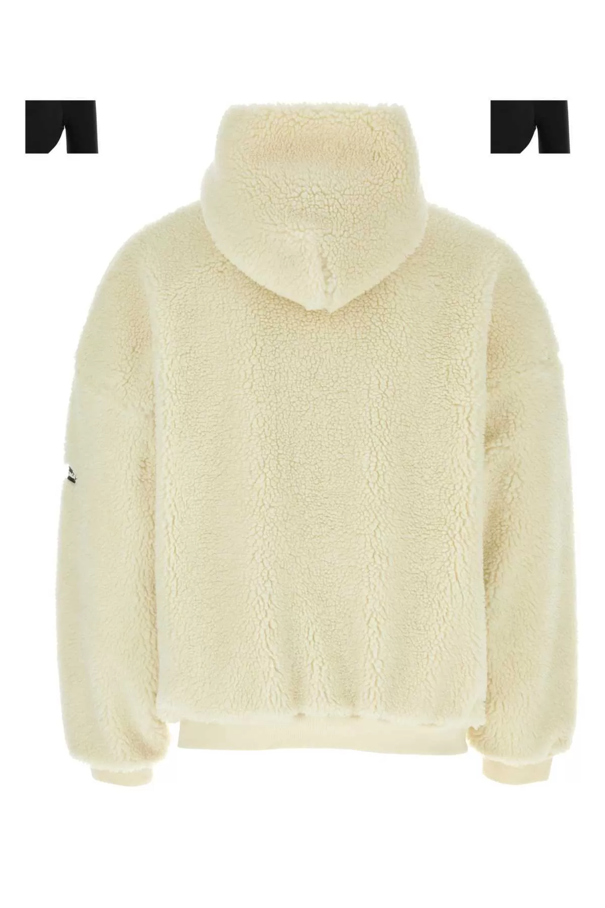 BALENCIAGA  |Outerwear Zip-up Hoodie in Light Beige