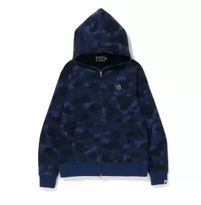 BAPE COLOR CAMO THERMAL FULL ZIP HOODIE BLUE