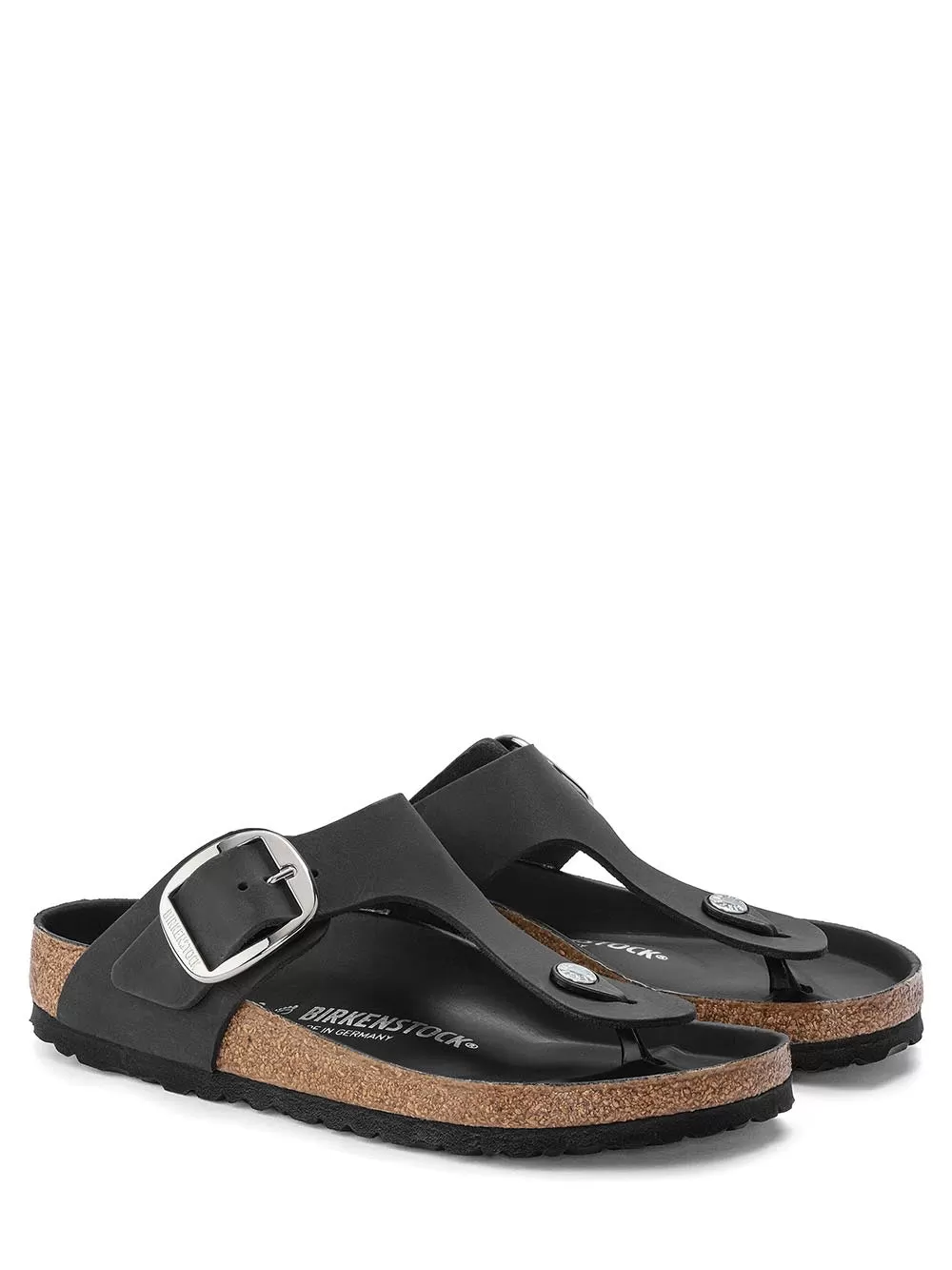 Birkenstock Sandalo Unisex Gizeh Big Buckle 1023334 Nero