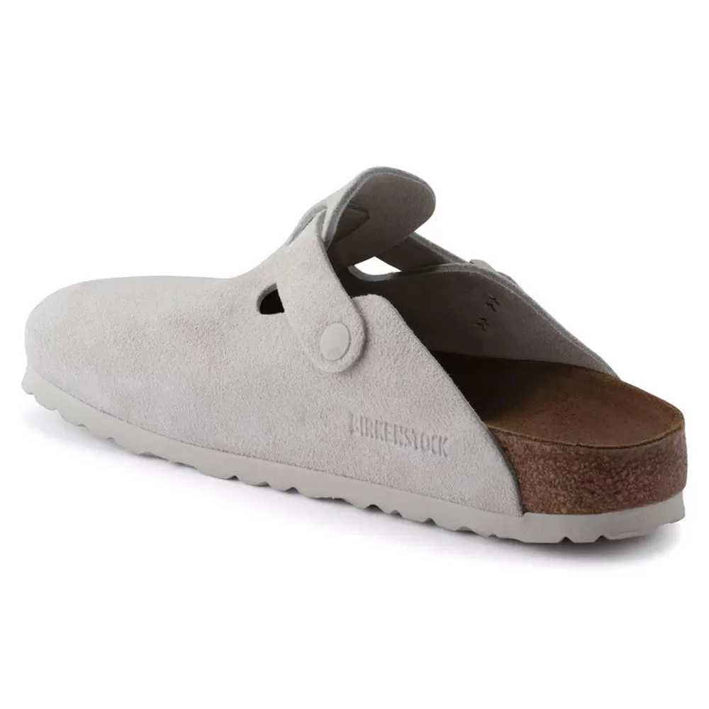 Birkenstock Women's Boston Antique White - Narrow