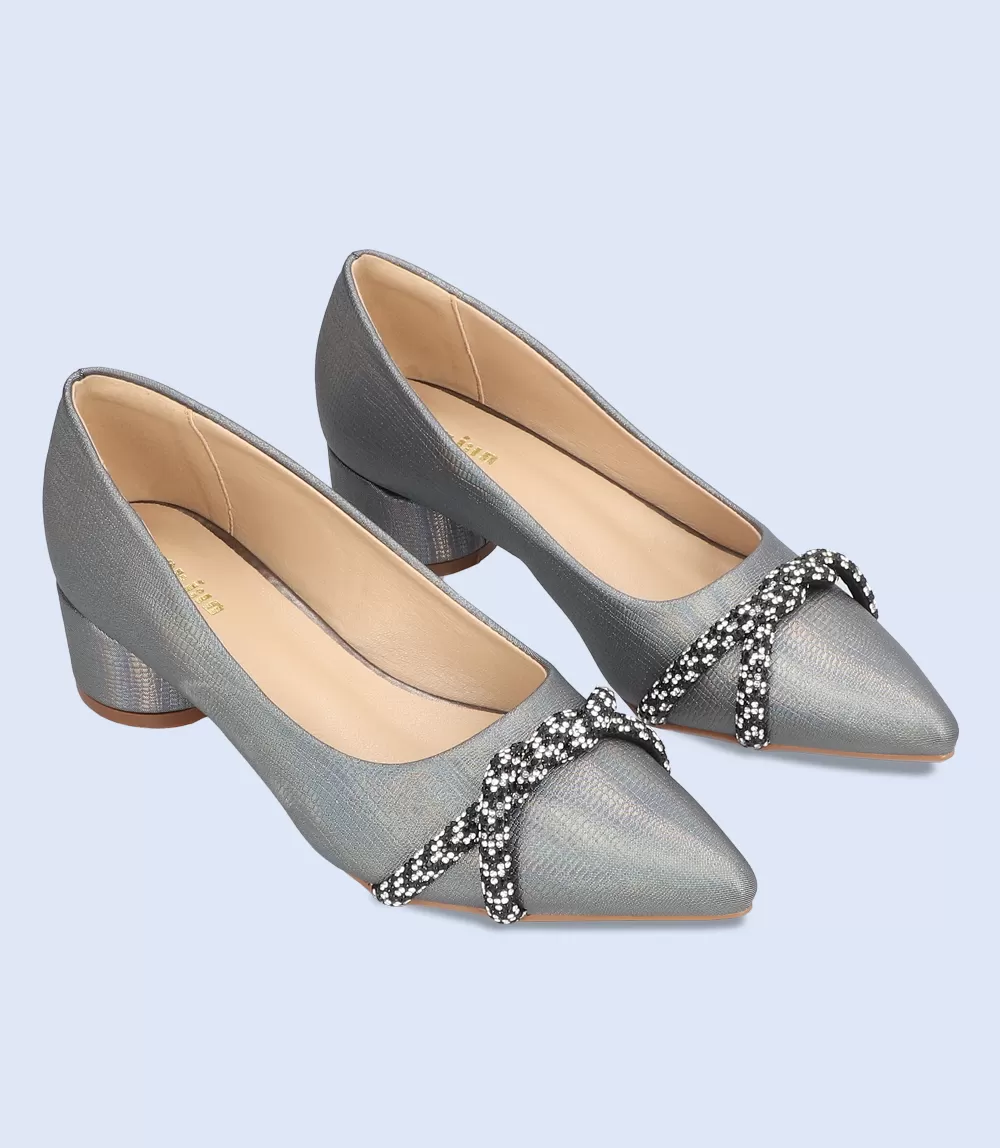 BW8627-GREY-Women Casual Court Shoes