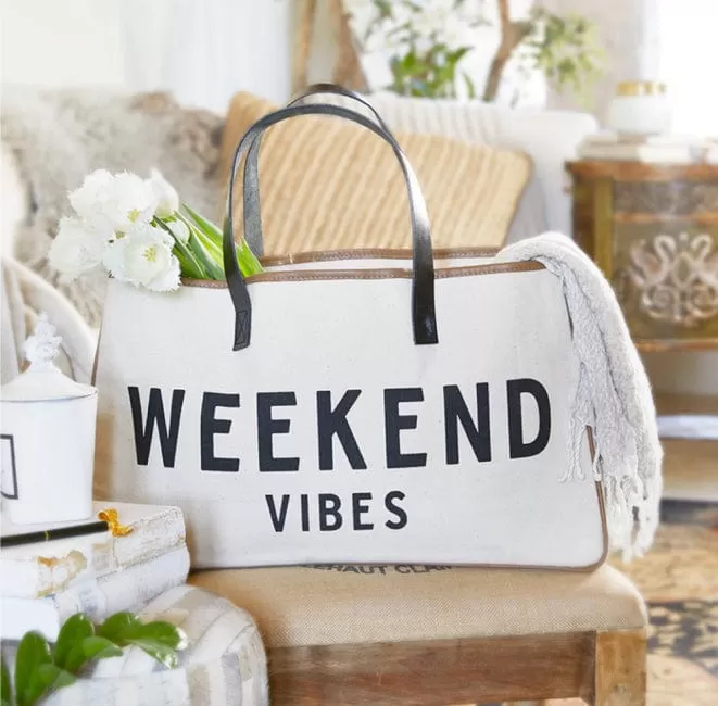 Canvas Tote - Weekend Vibes