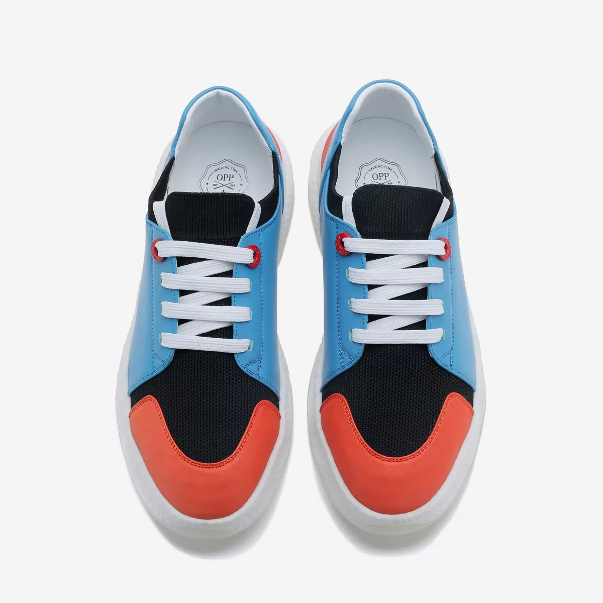 Casual Lace-Up Shoes Light Blue 