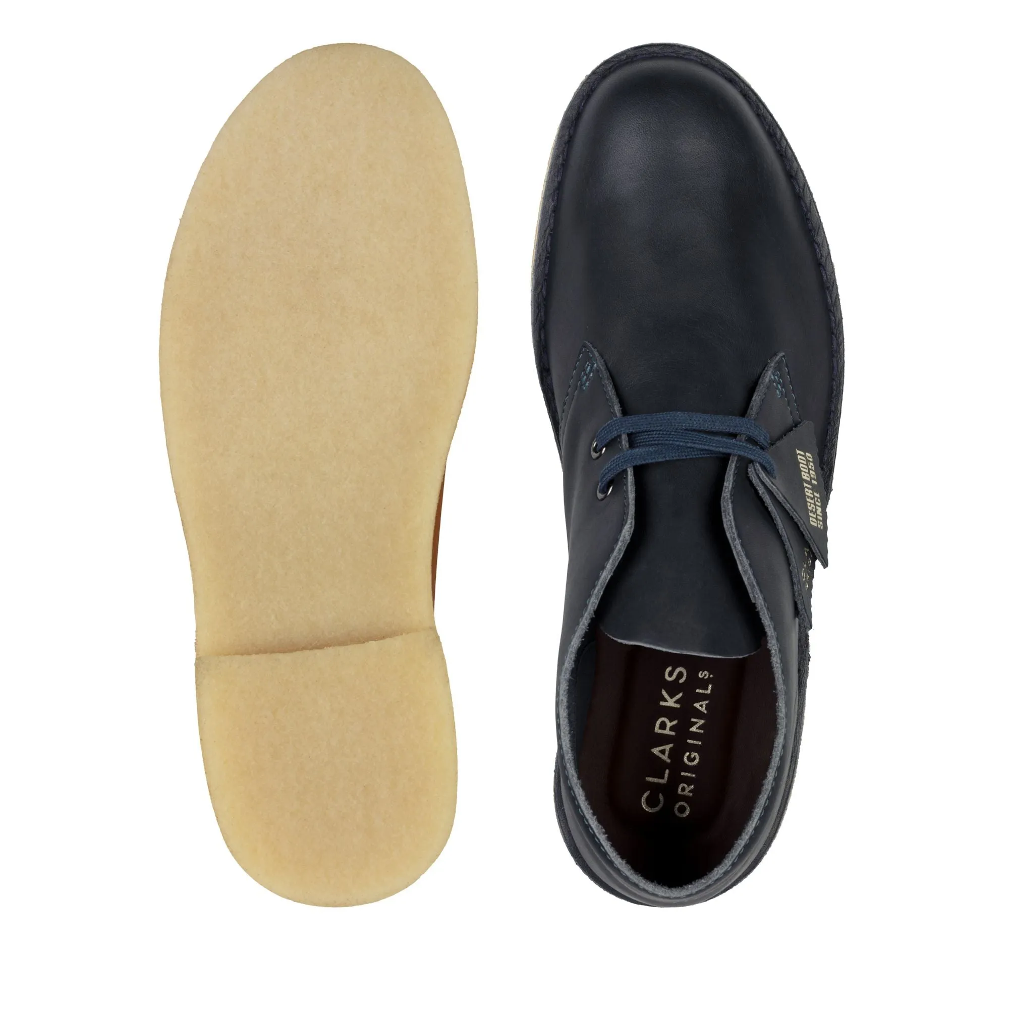 Clark’s DESERT BOOT LEATHER Men’s  NAVY LEATHER