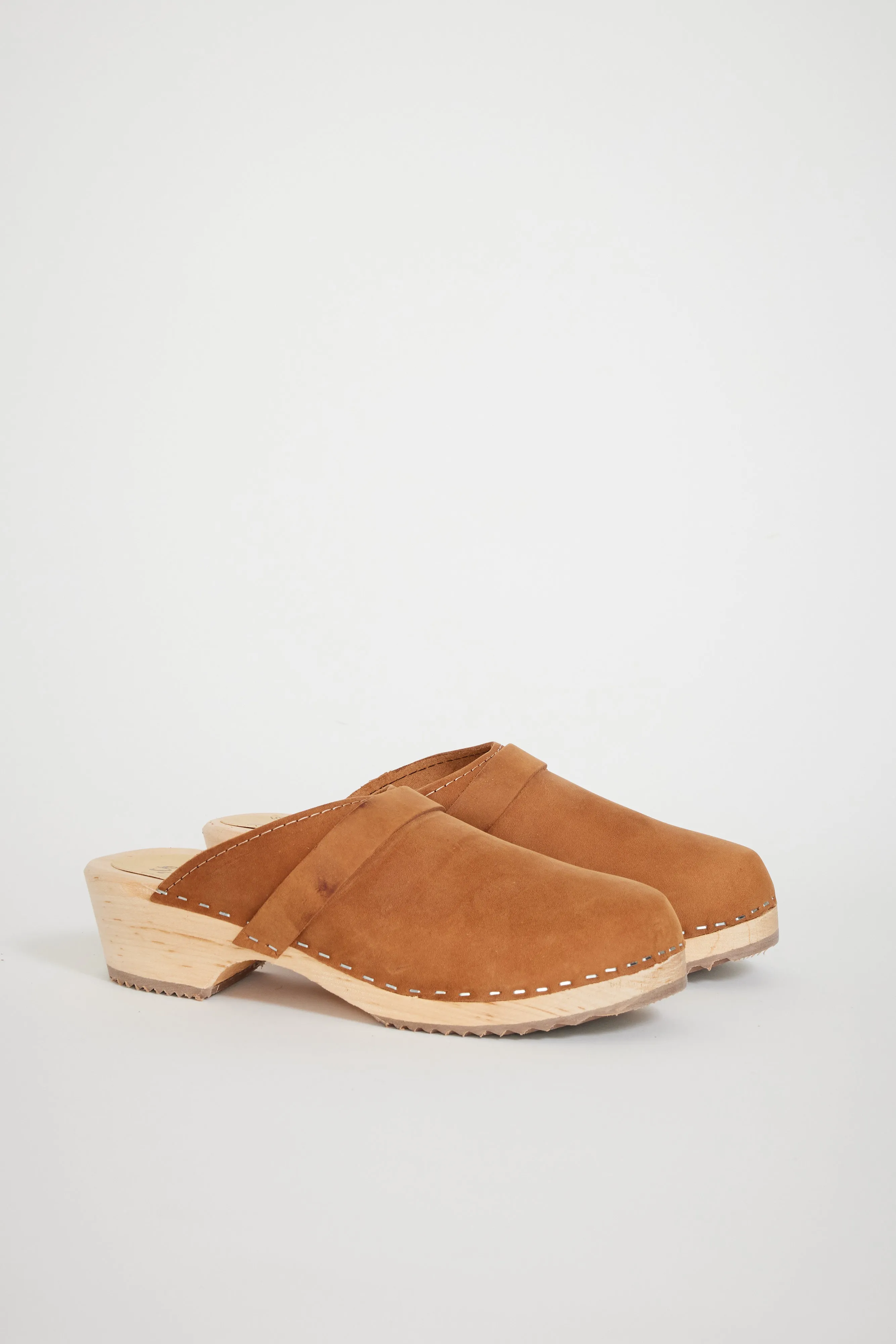 Classic Brown Oiled Nubuck Clogs