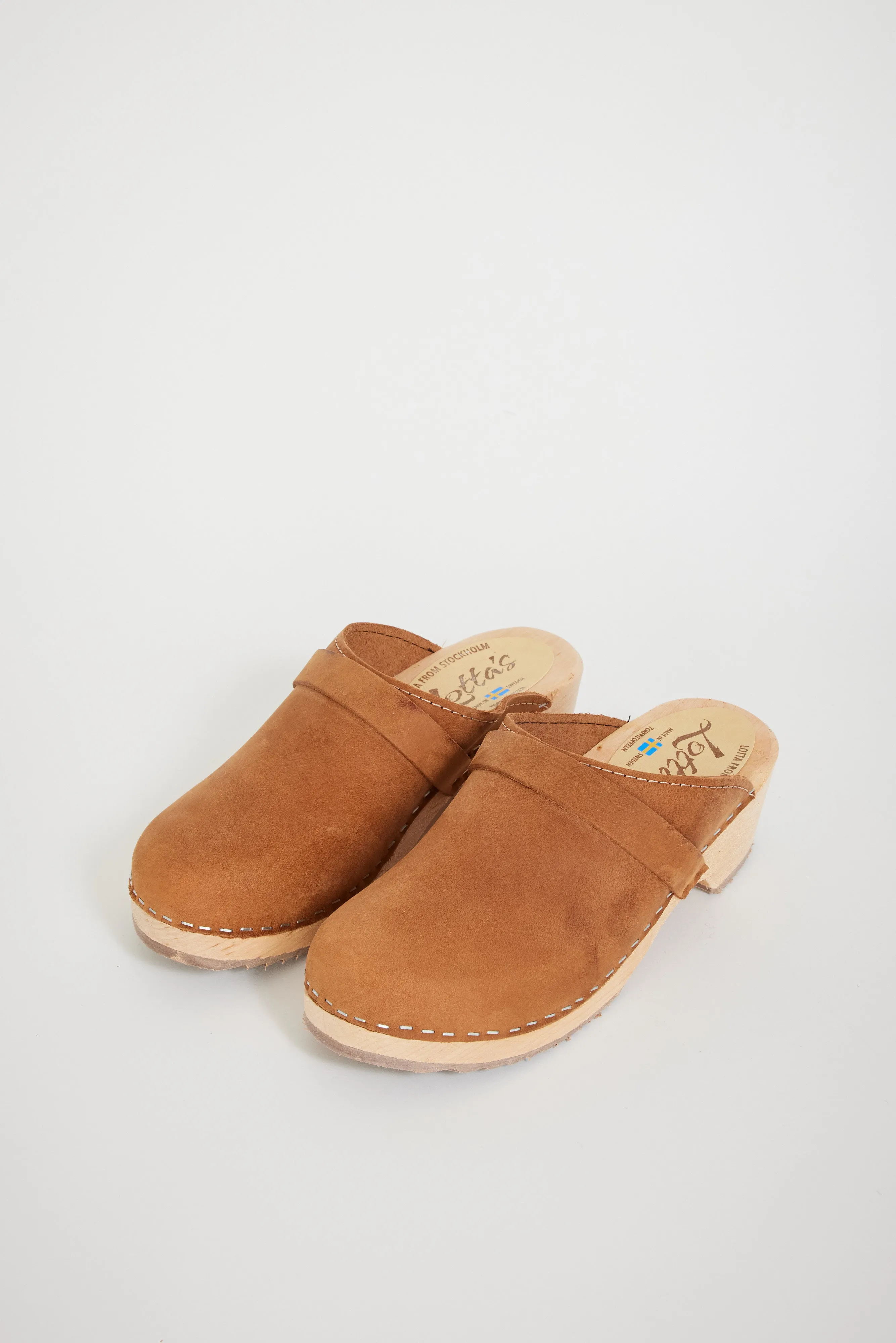 Classic Brown Oiled Nubuck Clogs