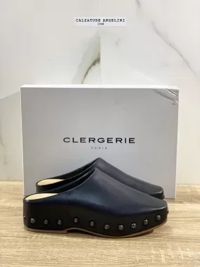 Clergerie Zoccolo Max Donna In Pelle Nero Luxury Clogs Clergerie 37