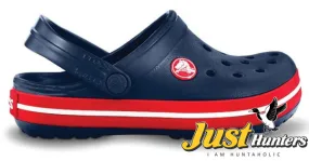 Crocs Shoes Navy Blue with Red Clogs Unisex