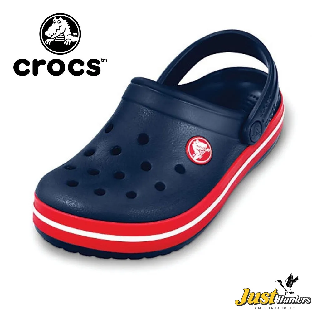 Crocs Shoes Navy Blue with Red Clogs Unisex