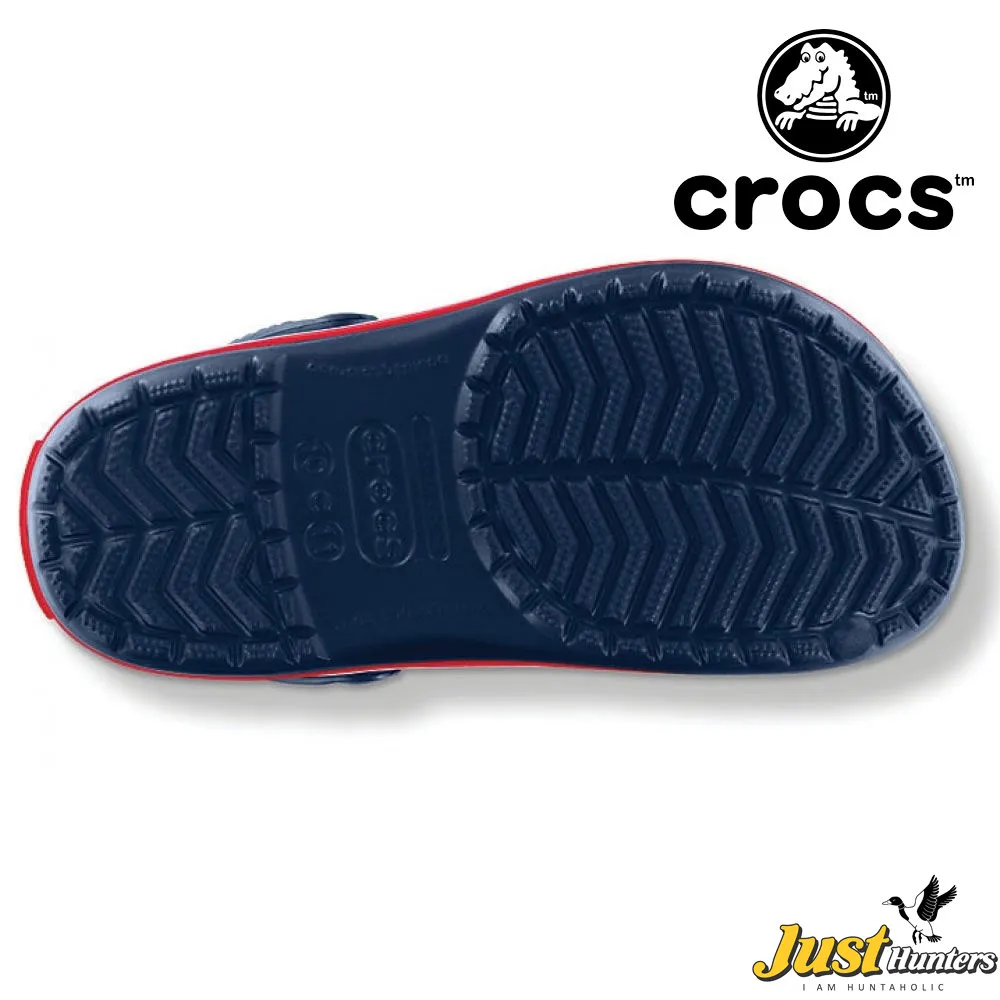 Crocs Shoes Navy Blue with Red Clogs Unisex