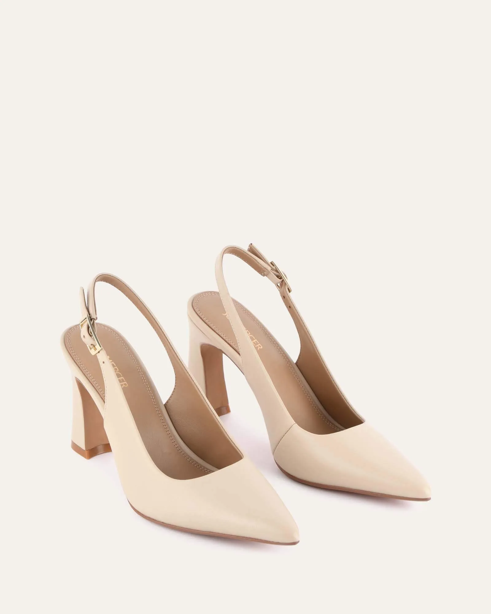 DANICA HIGH HEELS SAND LEATHER