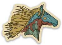 DESERT HORSE STICKER