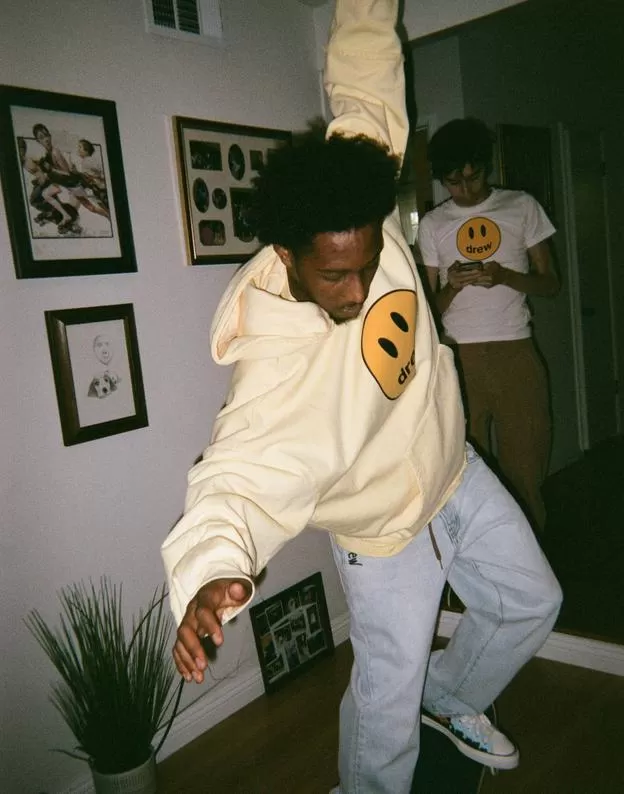 drew house  |drew house mascot hoodie light yellow