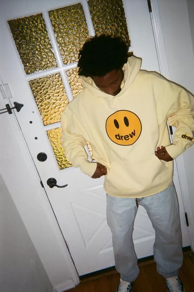 drew house  |drew house mascot hoodie light yellow