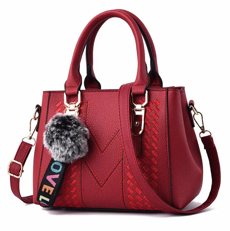 Embroidery Messenger Bags Women Leather Handbags