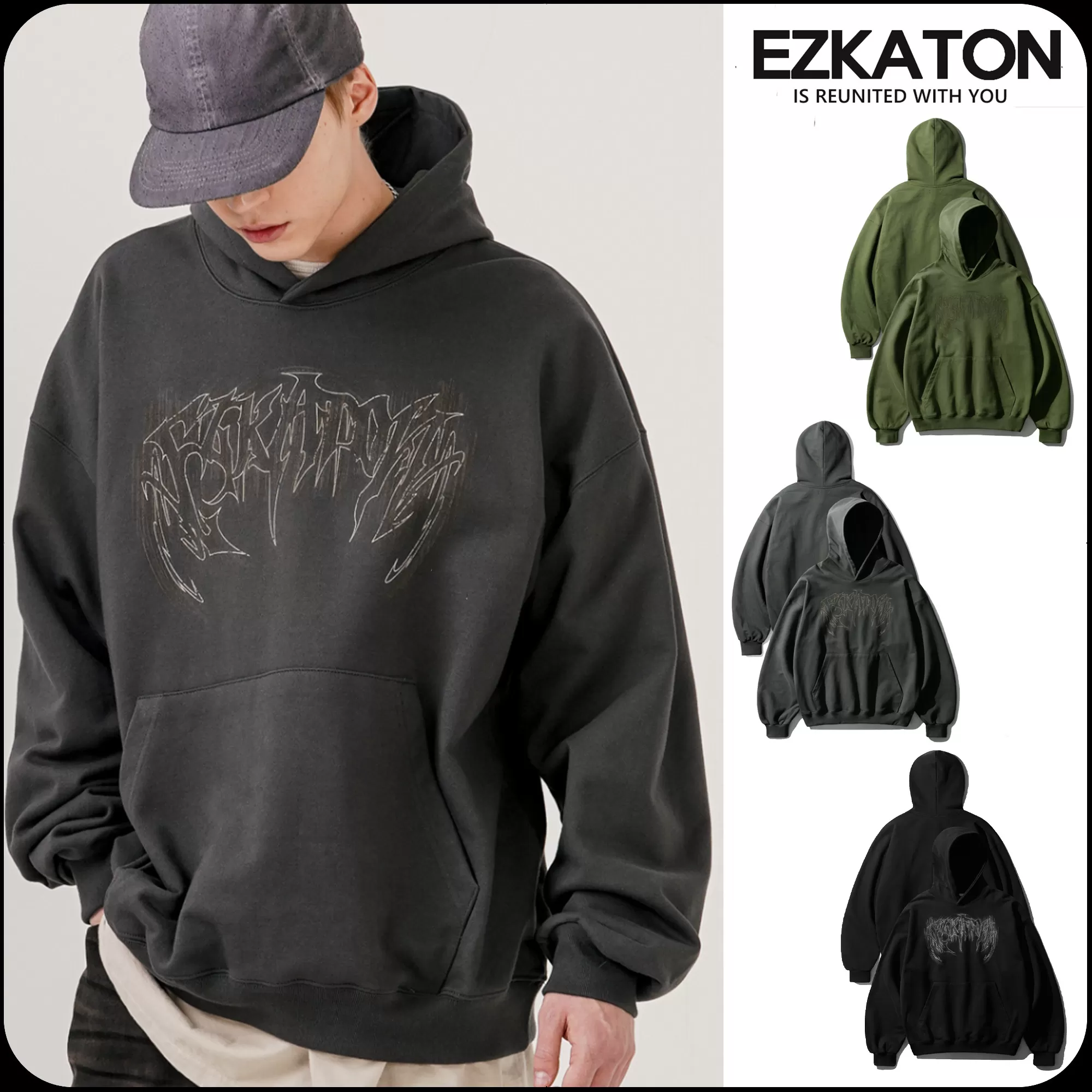 EZKATON  |[ EZKATON ]★MOTOR ROCKER HEAVY COTTON HOODIE