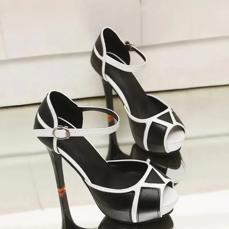 Fashion Fish Mouth High Heels