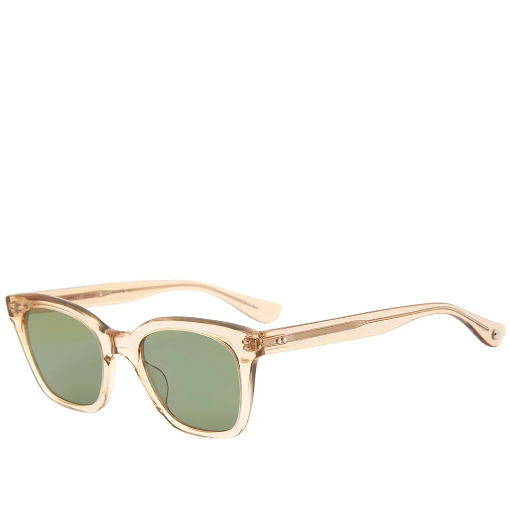 Garrett Leight x Clare Vivier Nouvelle Sun SunglassesBrew & Semi, Flat Green