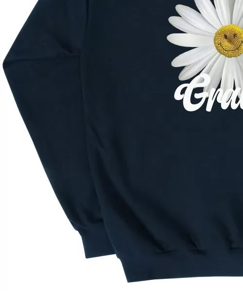 GRAVER  |[GRAVER]★BACK DAISY FLOWER SMILE HOODIE