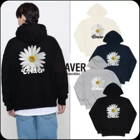 GRAVER  |[GRAVER]★BACK DAISY FLOWER SMILE HOODIE