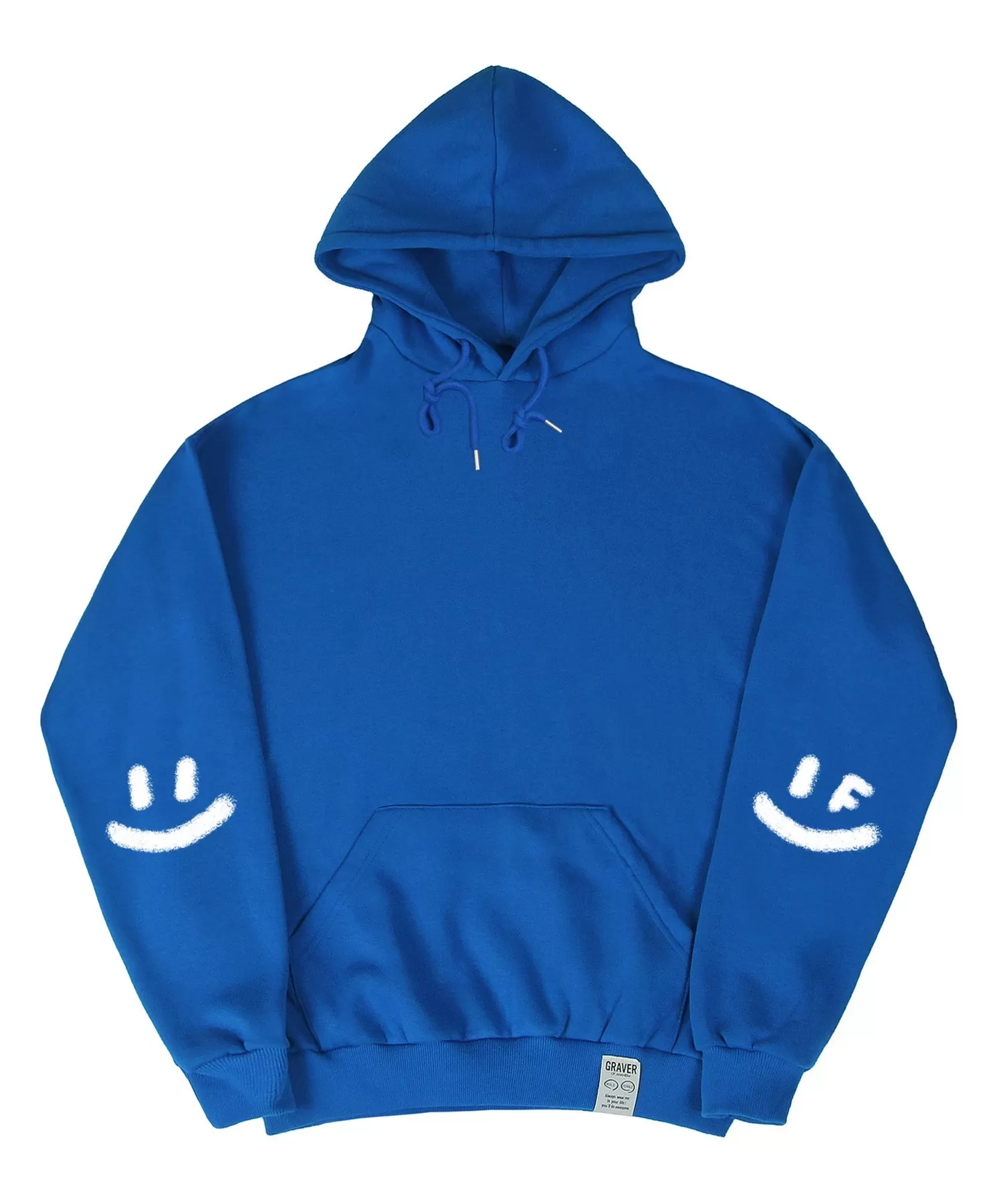 GRAVER  |[GRAVER]★ELBOW SPRAY SMILE DRAWING HOODIE