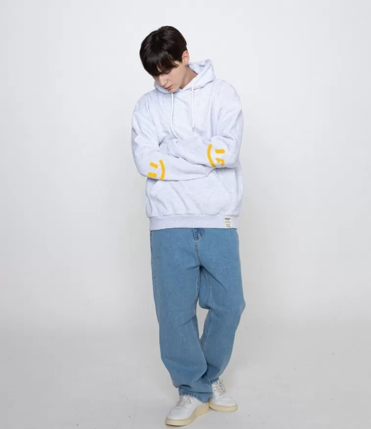 GRAVER  |[GRAVER]★ELBOW SPRAY SMILE DRAWING HOODIE