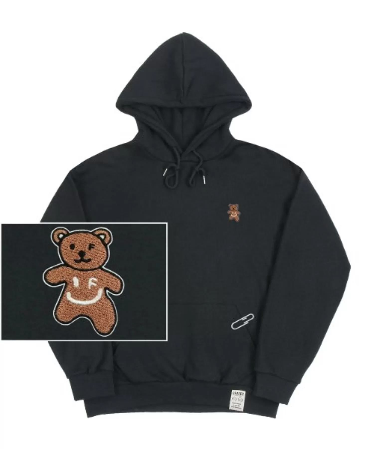 GRAVER  |[GRAVER]★SMALL BEAR EMBROIDERY SMILE HOODIE