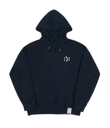 GRAVER  |[GRAVER]★SMALL DOUBLE DRAWING SMILE HOODIE