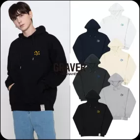 GRAVER  |[GRAVER]★SMALL DOUBLE DRAWING SMILE HOODIE