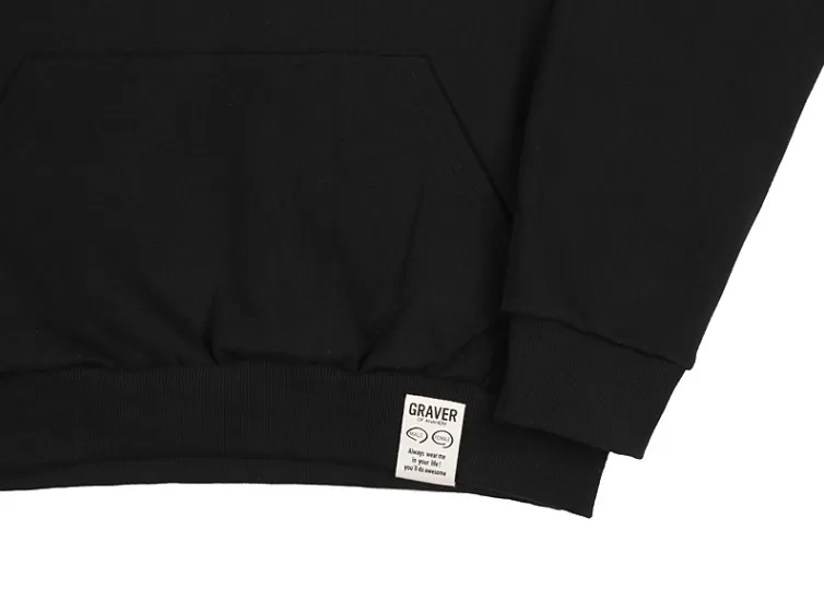 GRAVER  |[GRAVER]★SMALL DOUBLE DRAWING SMILE HOODIE