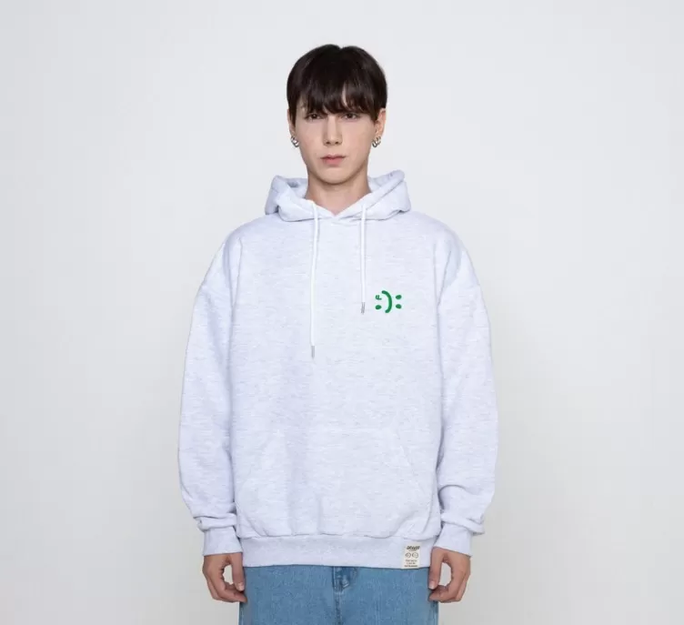 GRAVER  |[GRAVER]★SMALL DOUBLE DRAWING SMILE HOODIE