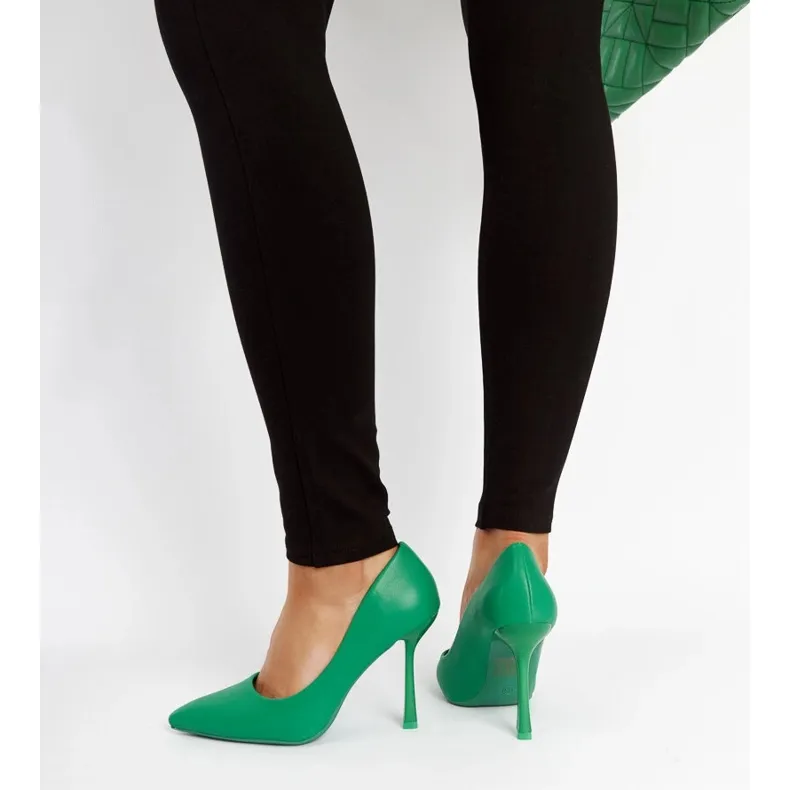 Green Rodney high heels