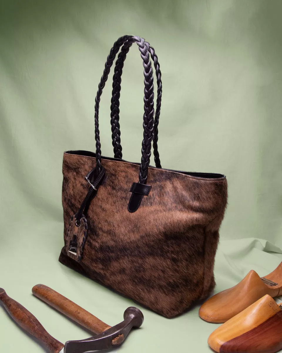 Handbag Rustic Grey & Brown