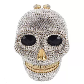 Handmade Skull Crystal Women Evening Bags